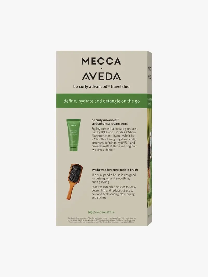 AVEDA Be Curly Advanced™ Curl Enhancer Cream & Mini Paddle Brush | MECCA Sale