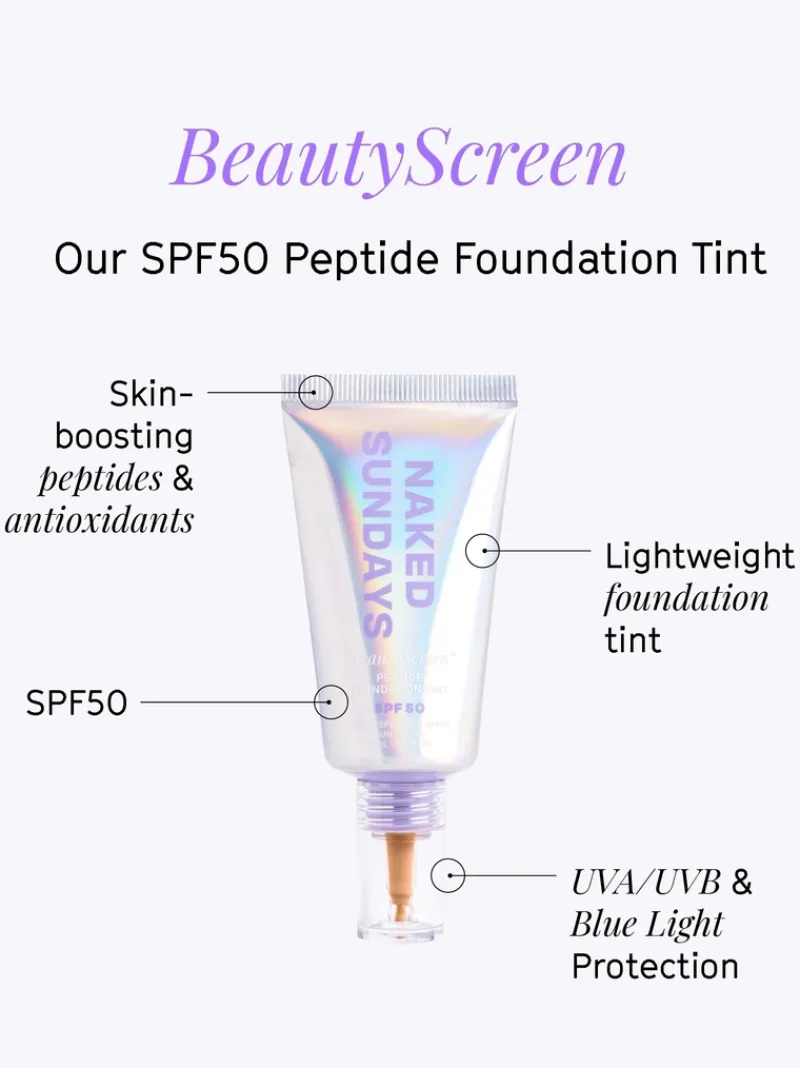 beautyscreen_spf__foundat_3.webp Naked Sundays Beautyscreen SPF 50 Foundation Tint - | MECCA Discount