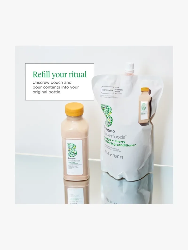 briogeo_superfoods_mango__2-2.webp Briogeo Superfoods™ Mango + Cherry Oil Control & Balancing Conditioner 1L Refill | MECCA Online