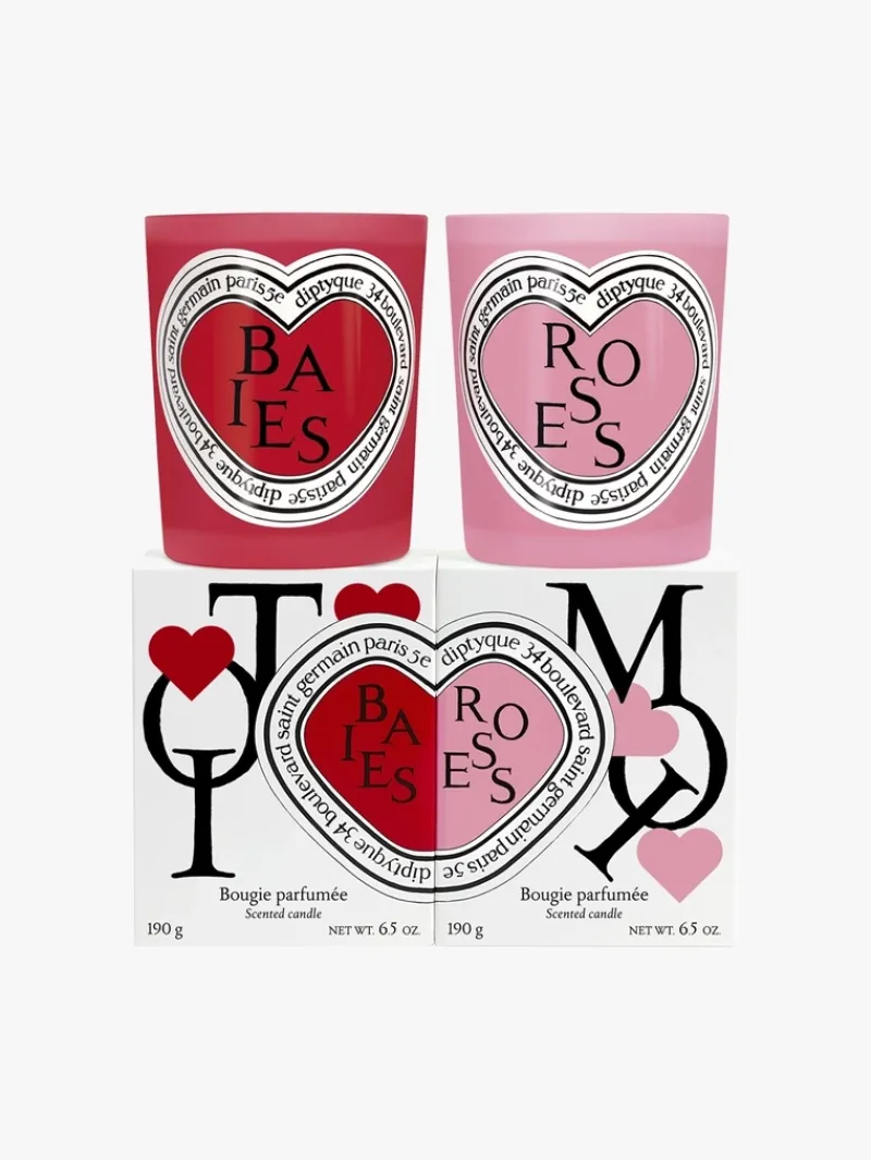 DIPTYQUE Baies & Roses Valentine's Candle Duo | MECCA Best
