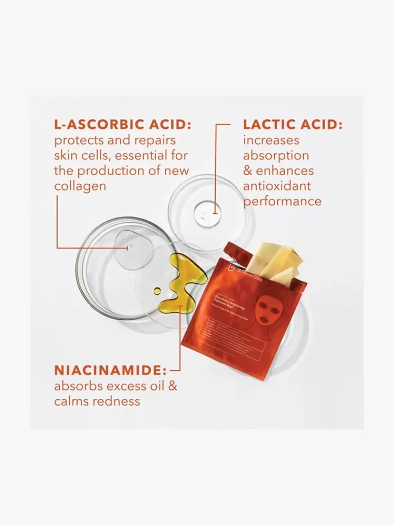 Dr. Dennis Gross Dr Dennis Gross Vitamin C + Lactic Biocellulose Brightening Treatment Mask | MECCA Sale