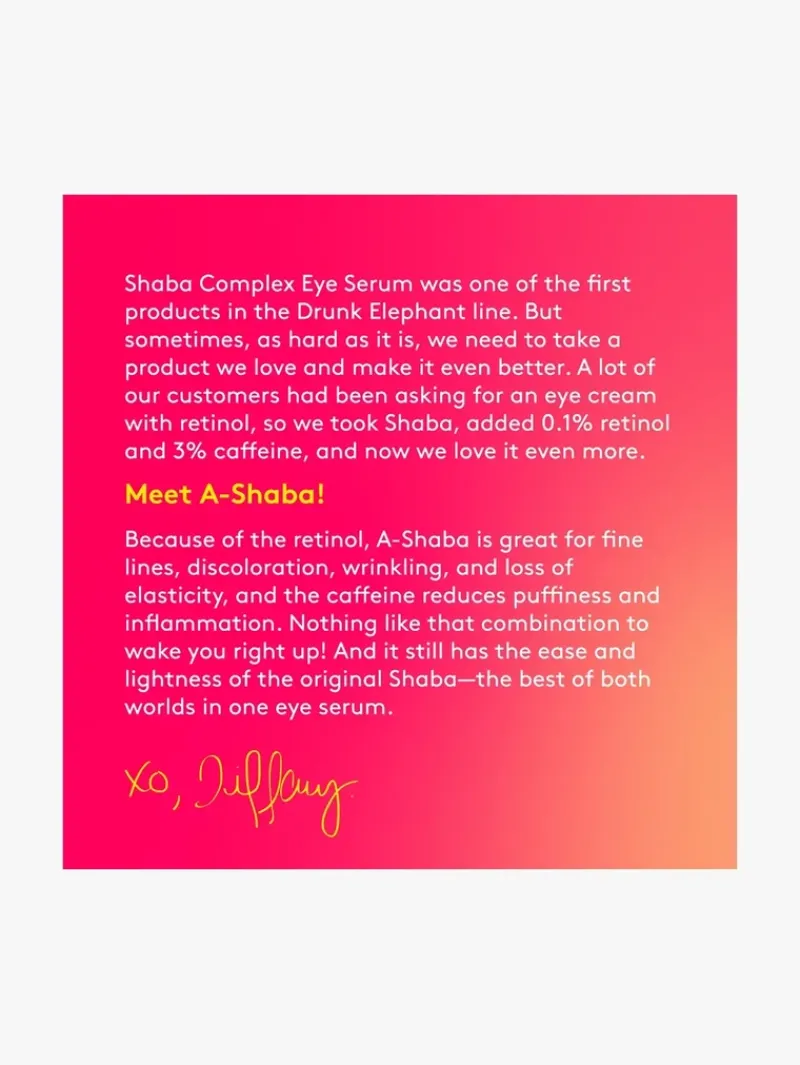 Drunk Elephant A-Shaba Complex Eye Serum | MECCA Outlet