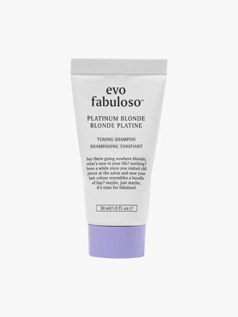 evo fabuloso Platinum Blonde Toning Shampoo 30ml | MECCA Fashion