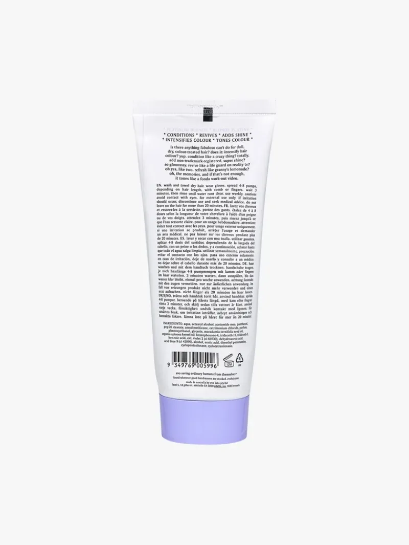 evo fabuloso Platinum Blonde Colour Boosting Treatment 220ml | MECCA Fashion