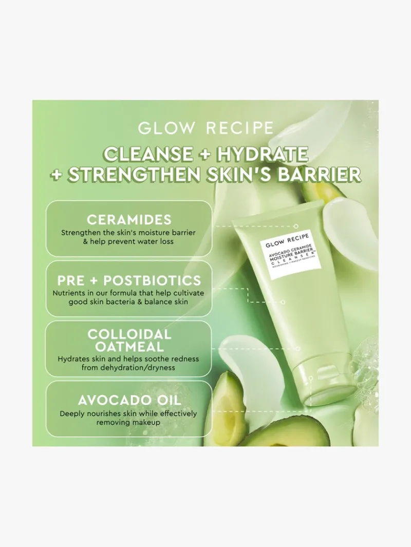 glow_recipe_avocado_ceram_5.webp Glow Recipe Avocado Ceramide Moisture Barrier Cleanser | MECCA Best