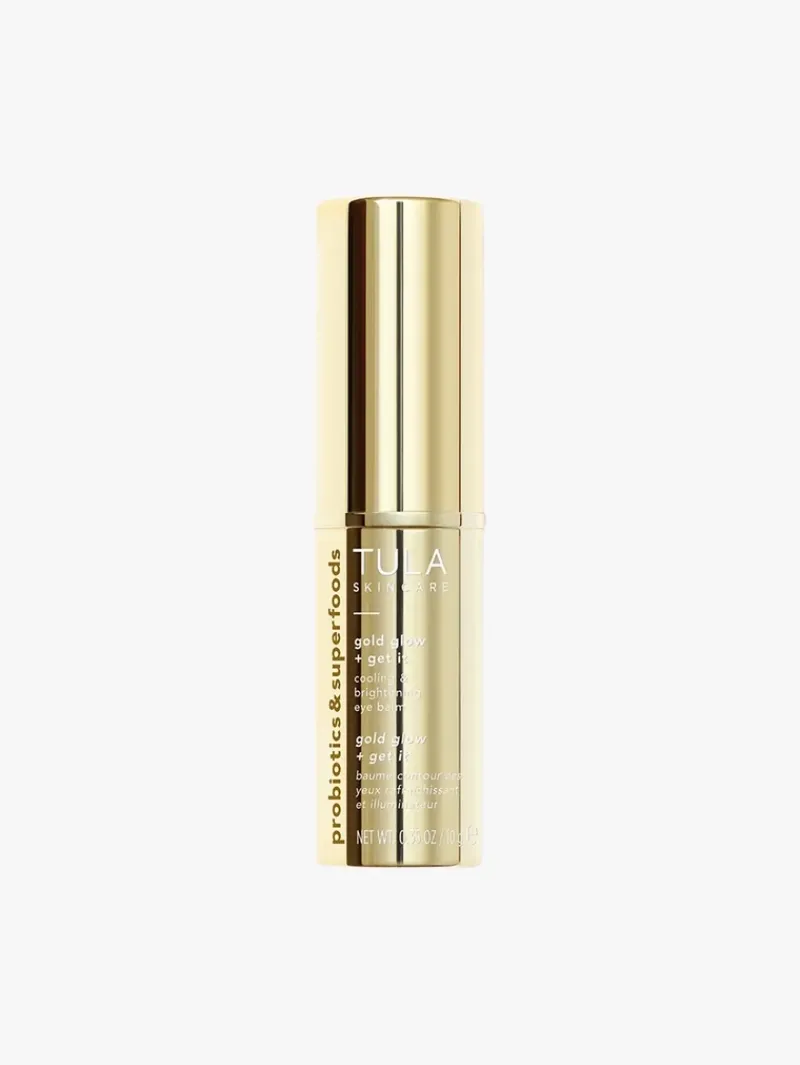 TULA Gold Glow + Get It Cooling & Brightening Eye Balm - | MECCA Online