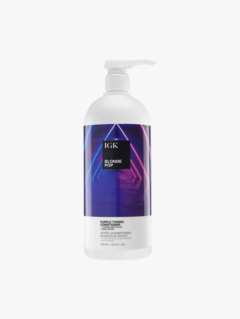 IGK BLONDE POP Purple Toning Conditioner - Retail litre - 1L | MECCA Outlet