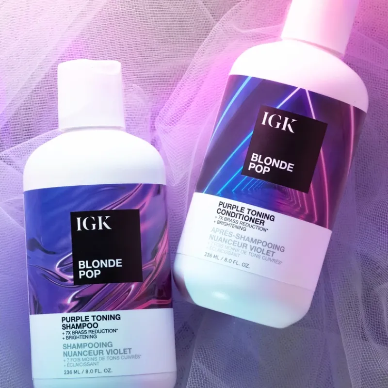 igk_blonde_pop_purple_ton_10.webp IGK BLONDE POP Purple Toning Shampoo - Retail litre - | MECCA Clearance