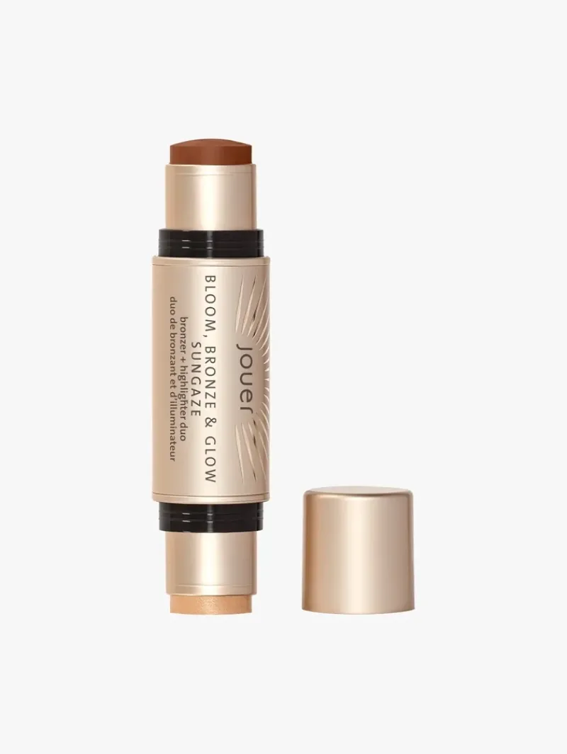 Jouer Bloom, Bronze & Glow Bronzer + Highlighter Duo | MECCA Online