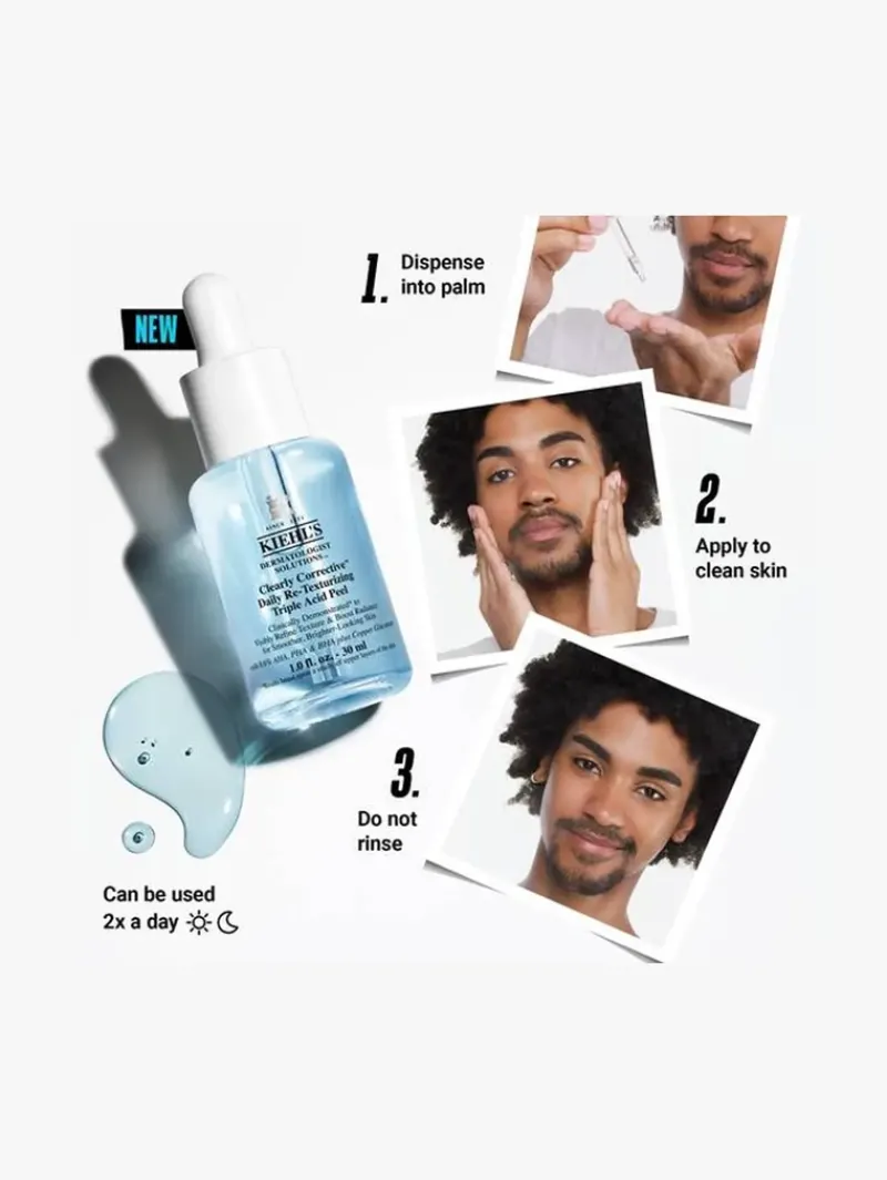 kiehlxs_clearly_correctiv_5.webp Kiehl's Kiehl's Clearly Corrective Re-Texturizing Daily Triple-Acid Peel | MECCA Best