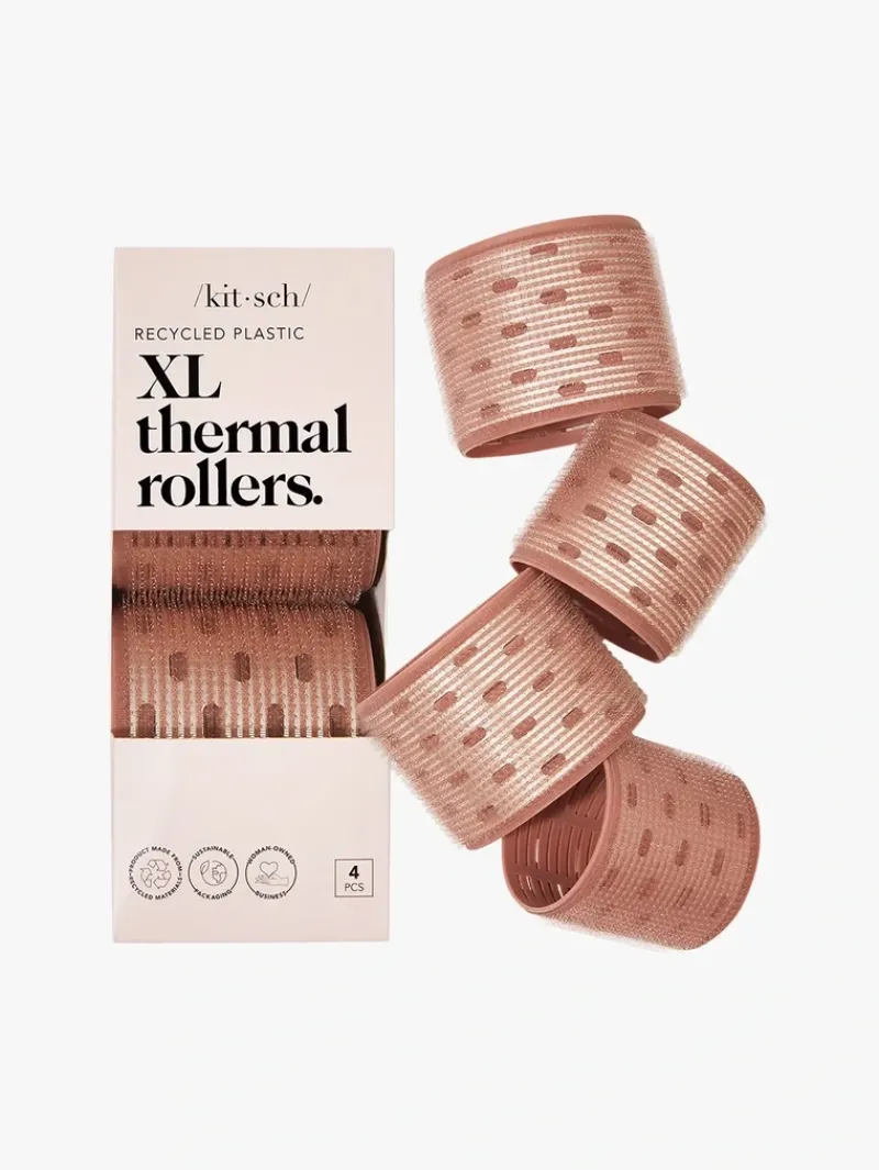 Kitsch Recycled Plastic XL Thermal Rollers 4pc | MECCA New