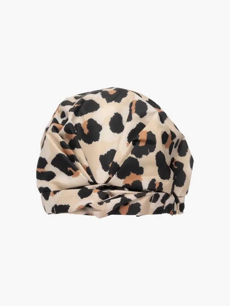 Kitsch Recycled Polyester Luxe Shower Cap Leopard | MECCA Best