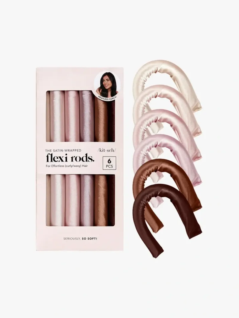 Kitsch Satin Wrapped Flexi Rods- 6pc | MECCA Hot