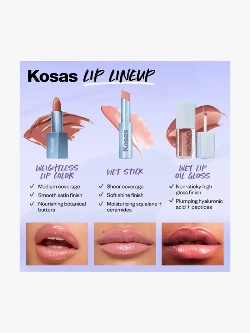 kosas_weightless_lip_colo_6.webp Kosas Weightless Lip Color Nourishing Satin Lipstick | MECCA New