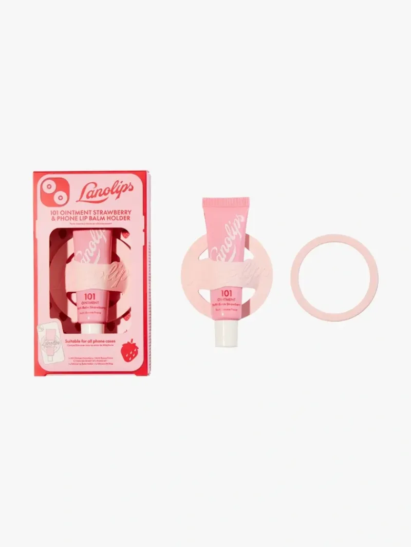 Lanolips 101 Ointment Strawberry & Phone Lip Balm Holder | MECCA Online