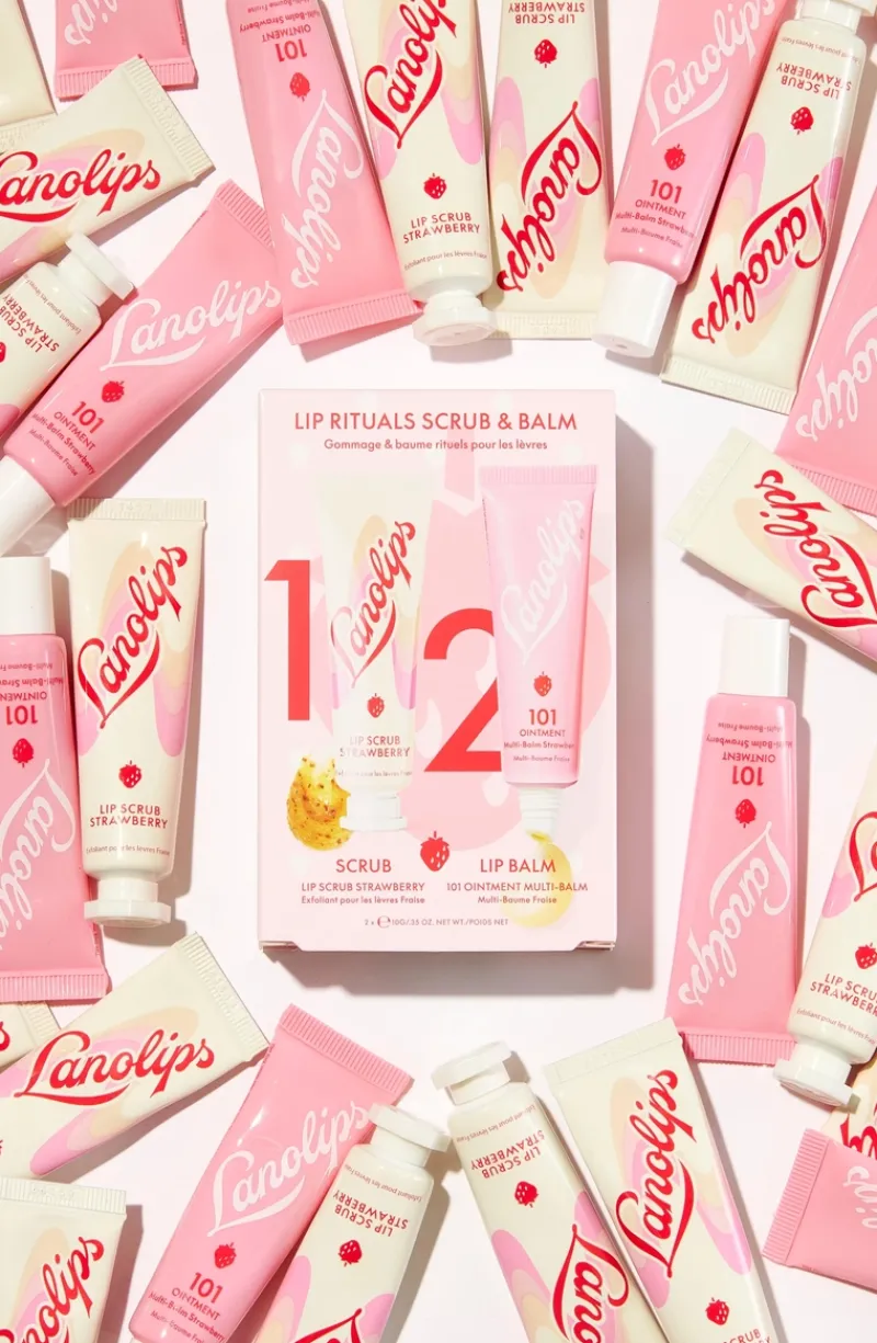 lanolips_lip_rituals_scru_3-1.webp Lanolips Lip Rituals Scrub & Balm Duo Strawberry | MECCA Clearance