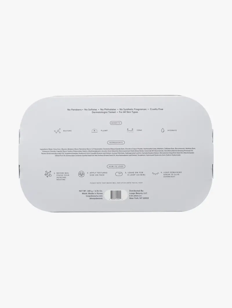 LOOPS Dream Sleep Slugging Hydrogel Face Mask | MECCA Online