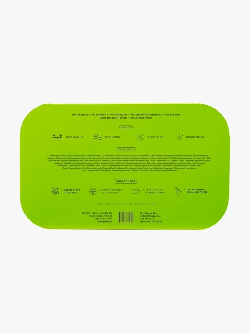 loops_fresh_peel_resurfac_2.webp LOOPS Fresh Peel Resurfacing Hydrogel Face Mask | MECCA Outlet