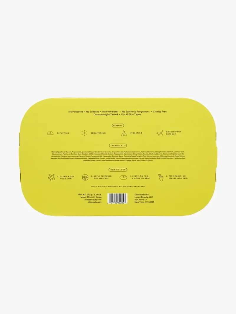 LOOPS Sunrise Service Brightening Hydrogel Face Mask | MECCA Online