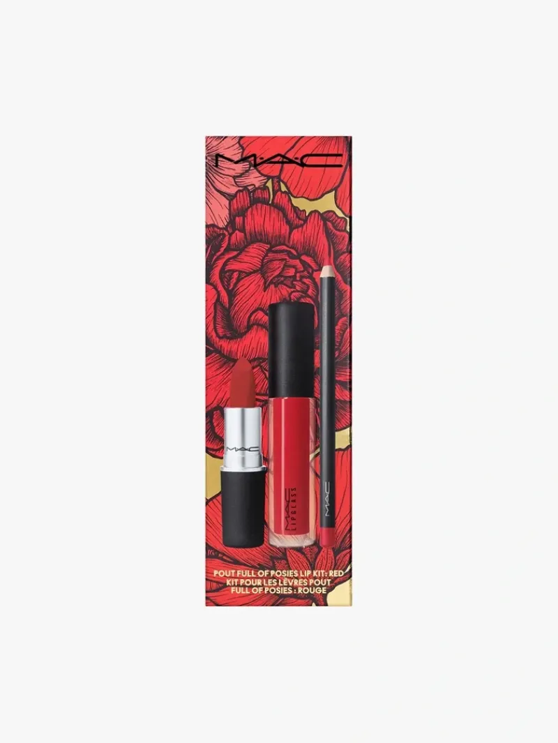 M·A·C Cosmetics Pout Full Of Posies Lip Kit: Red | MECCA Fashion