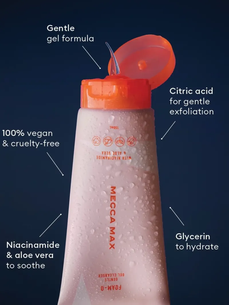mecca_max_foamo_gentle_ge_2.webp MECCA MAX FOAM-O Gentle Gel Cleanser | MECCA Outlet