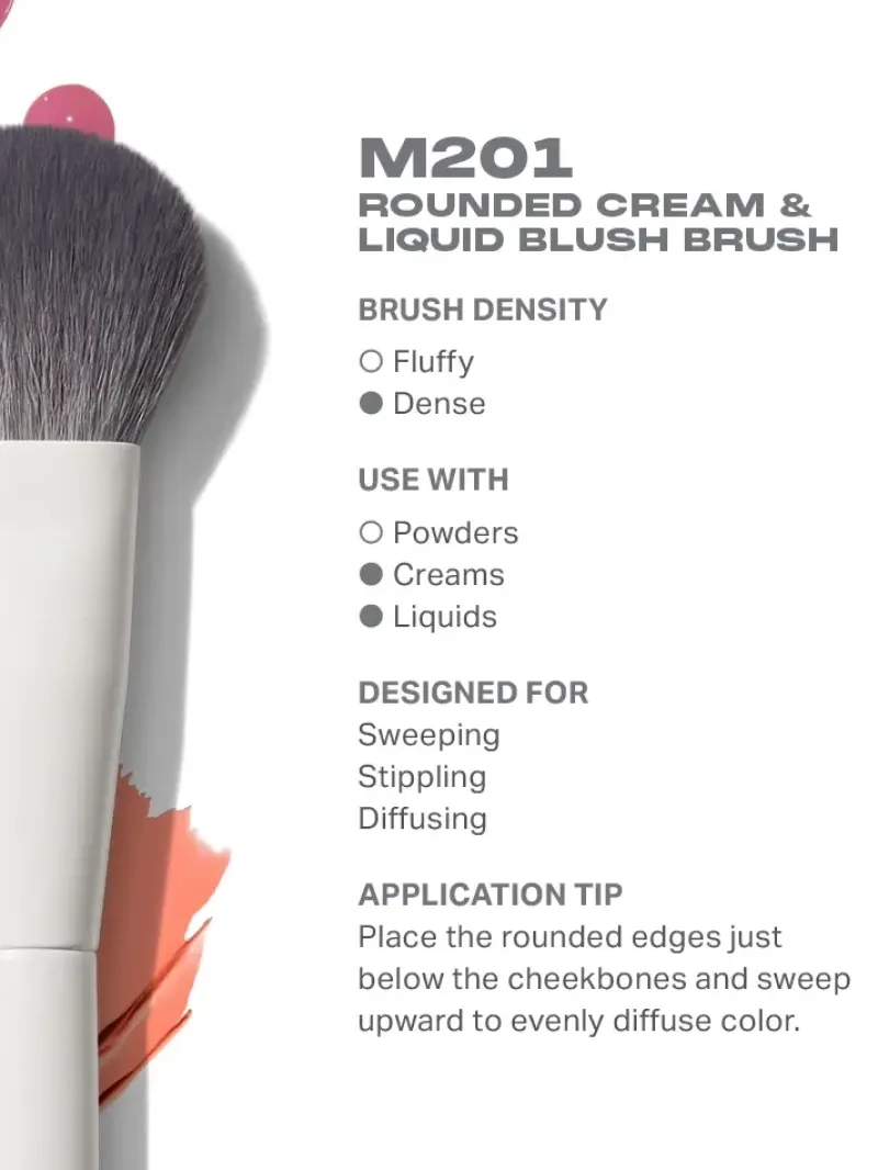 Morphe M201 Rounded Cream & Liquid Blush Brush | MECCA Hot