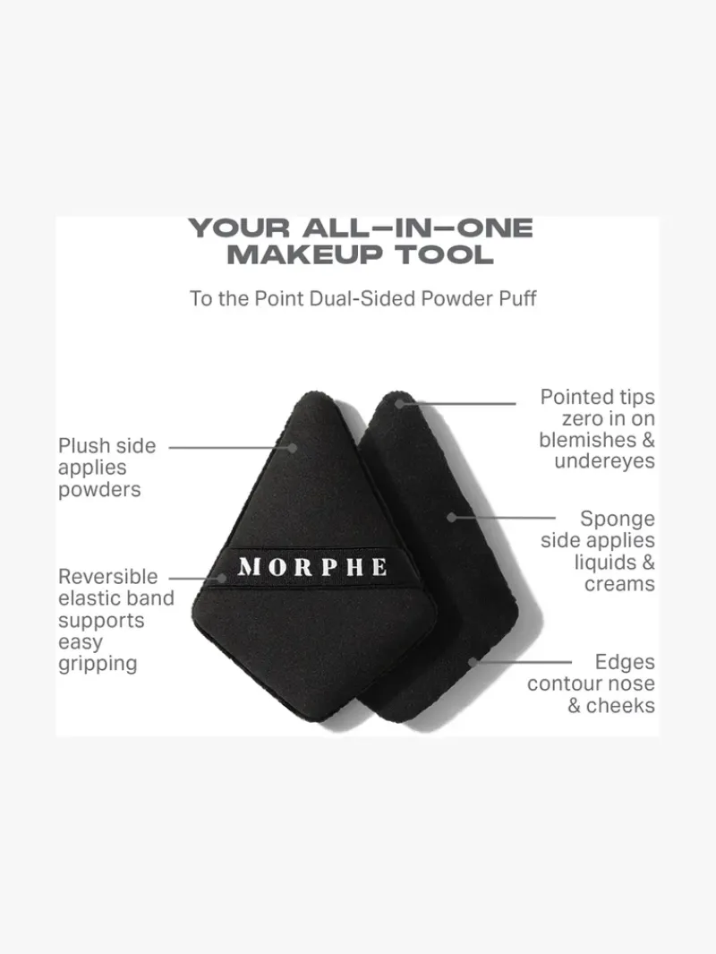 Morphe To The Point Dual-Sided Powder Puff | MECCA Hot