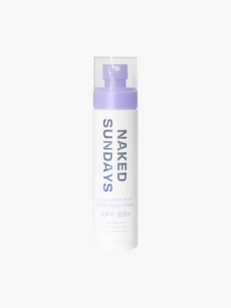 Naked Sundays SPF50+ Glow Body Sunscreen Mist | MECCA Clearance