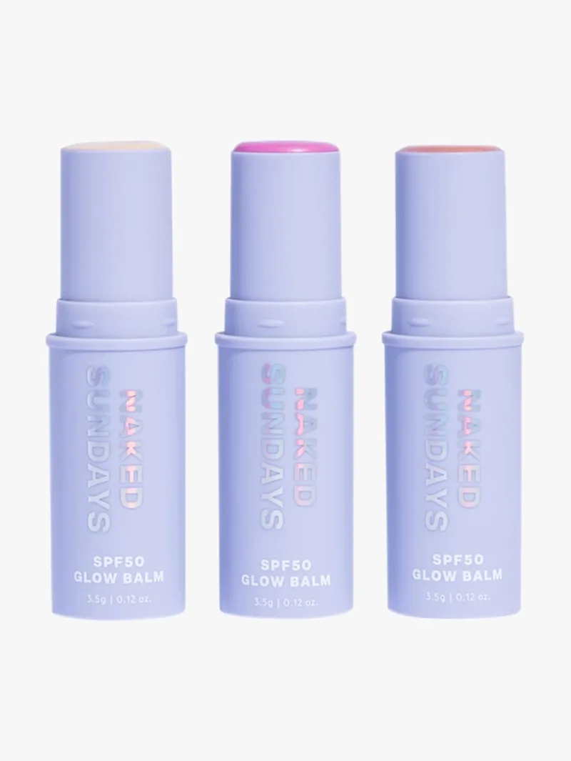 Naked Sundays SPF50 Sheer Glow Balm Sticks Trio Set | MECCA Sale