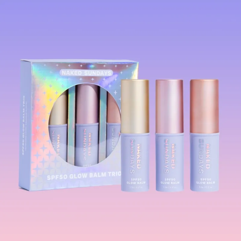 Naked Sundays SPF50 Sheer Glow Balm Sticks Trio Set | MECCA Sale