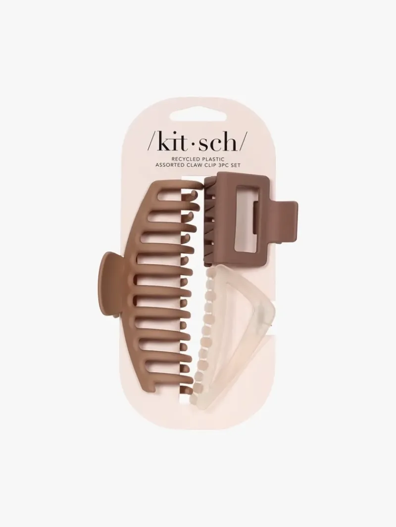 Kitsch Recycled Plastic Assorted Claw Clip 3pc Oversized Claw | MECCA New