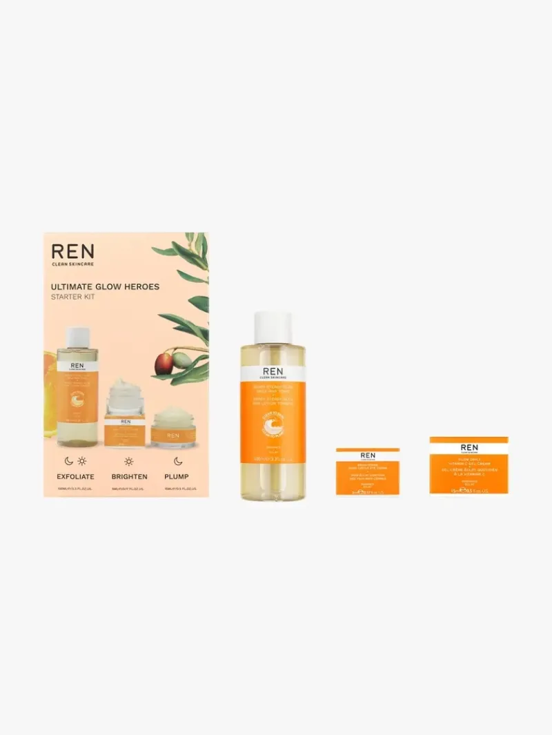 REN Clean Skincare Ultimate Glow Heroes Kit | MECCA Sale