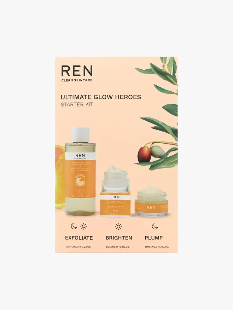 REN Clean Skincare Ultimate Glow Heroes Kit | MECCA Sale