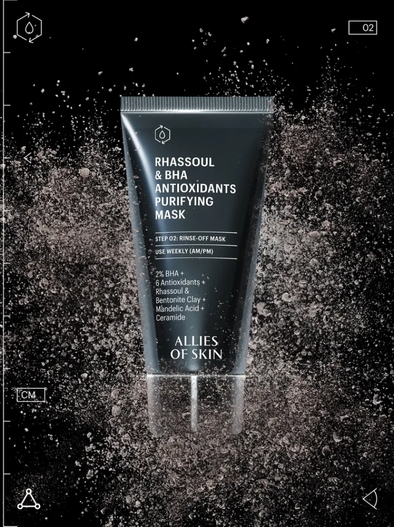 rhassoul_amp_bha_antioxid_6.webp Allies of Skin Rhassoul & BHA Antioxidants Purifying Mask | MECCA Fashion