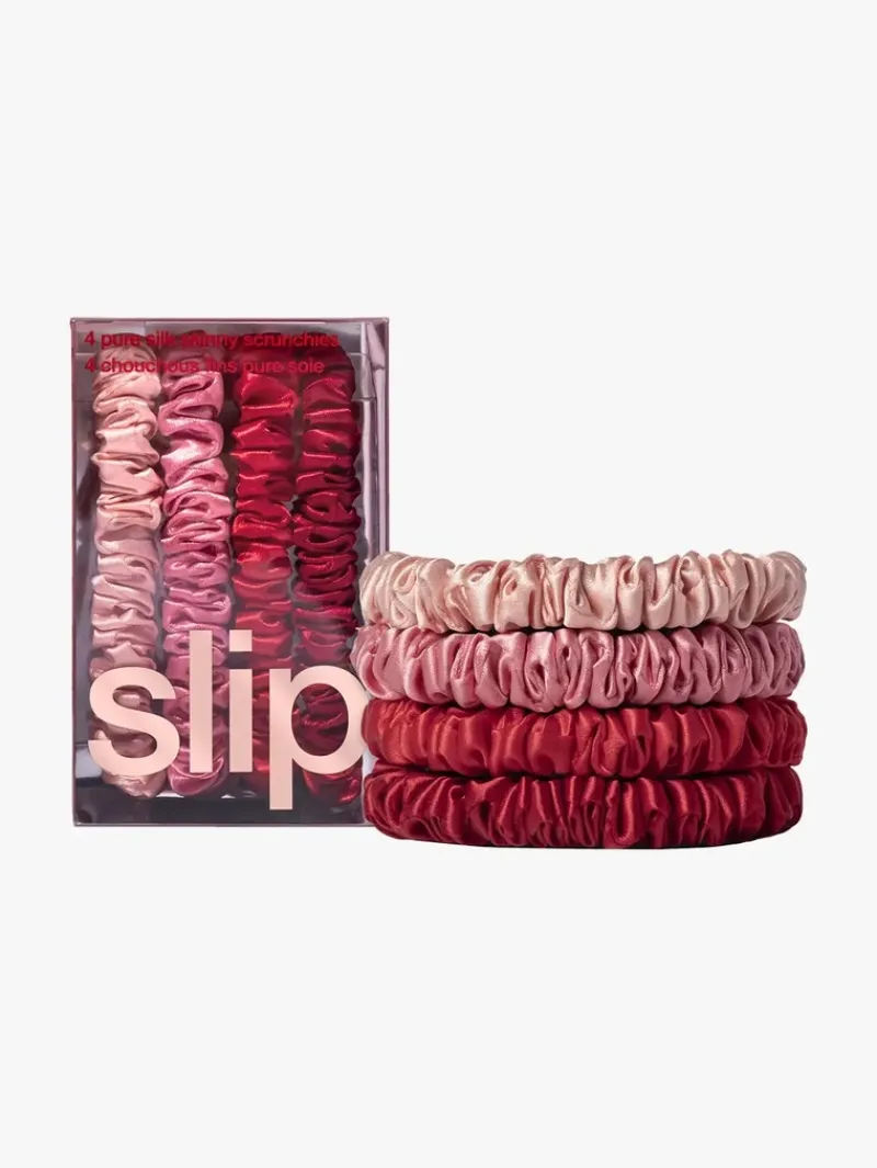 Slip x mecca skinny scrunchies - red/pink | MECCA Outlet