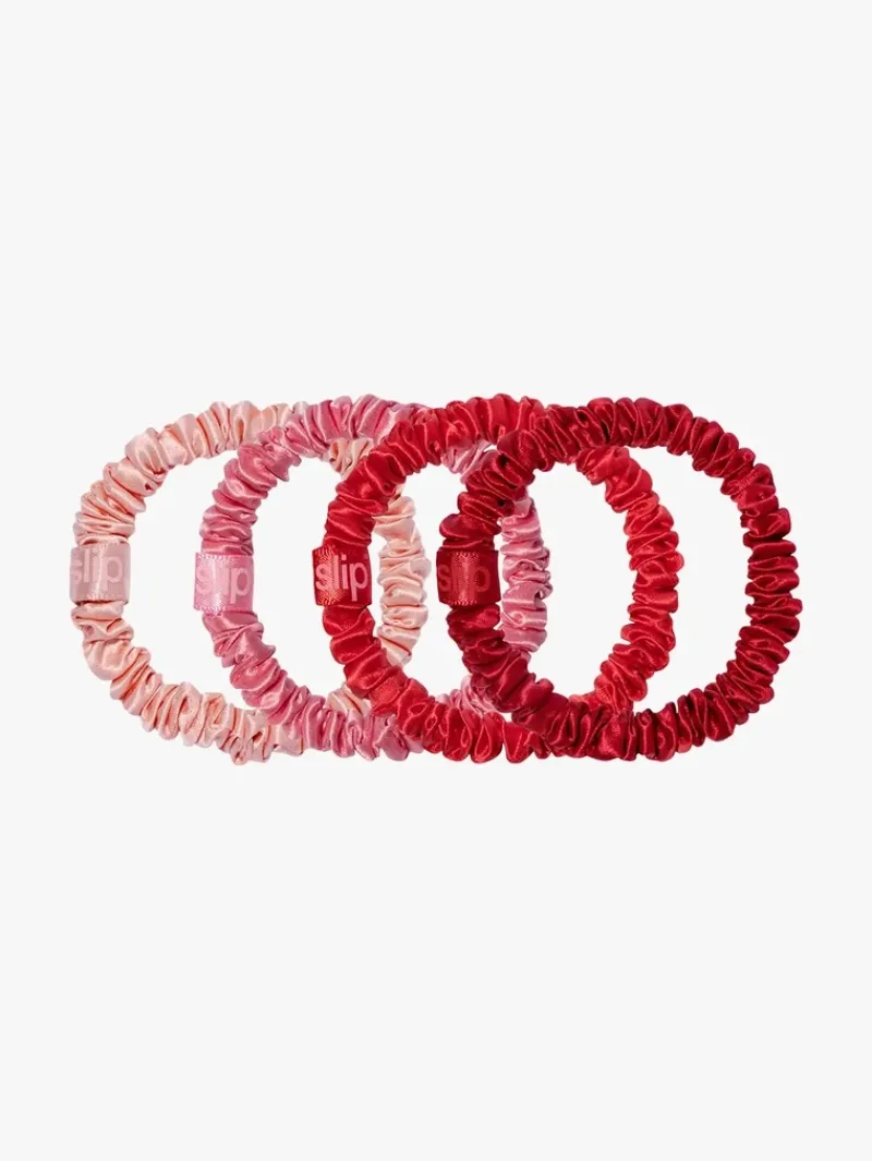 Slip x mecca skinny scrunchies - red/pink | MECCA Outlet