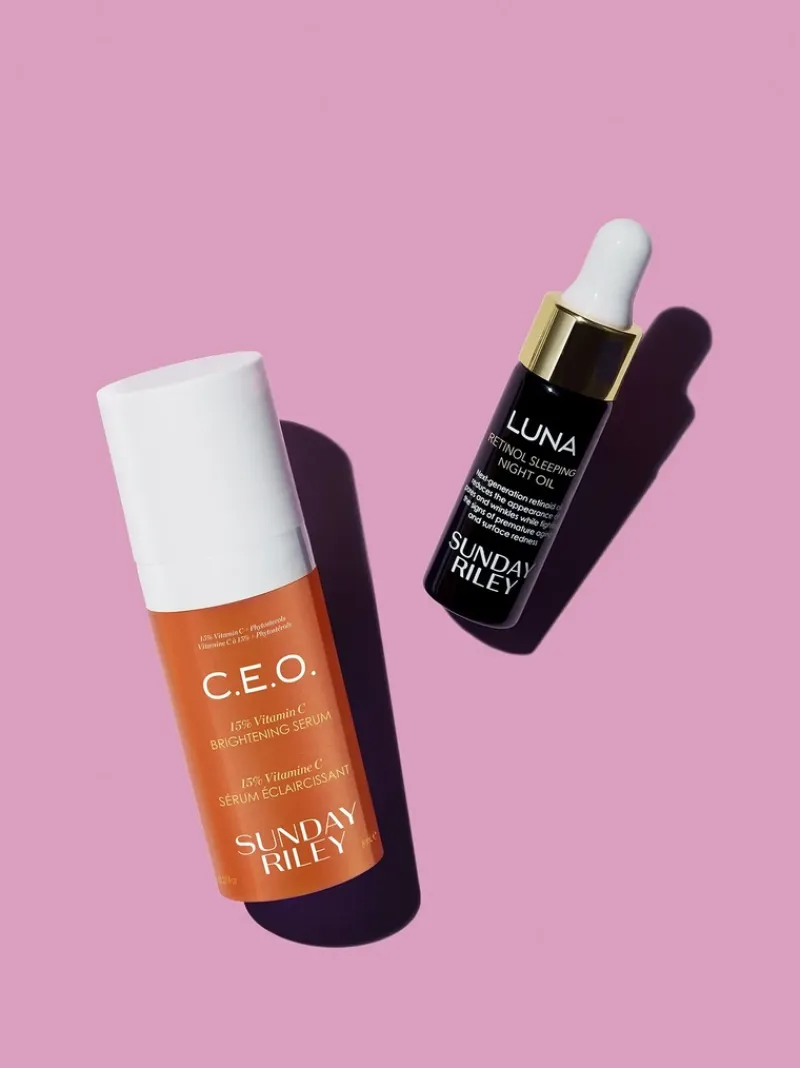 Sunday Riley Multivitamins C.E.O. Vitamin C Serum and Luna Kit | MECCA Best