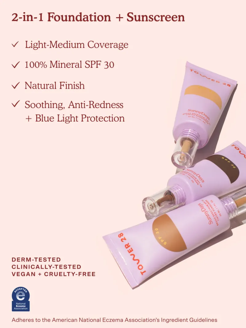 tower__sunnydays_spf__tin_4-1.webp Tower 28 SunnyDays SPF 30 Tinted Sunscreen Foundation | MECCA New