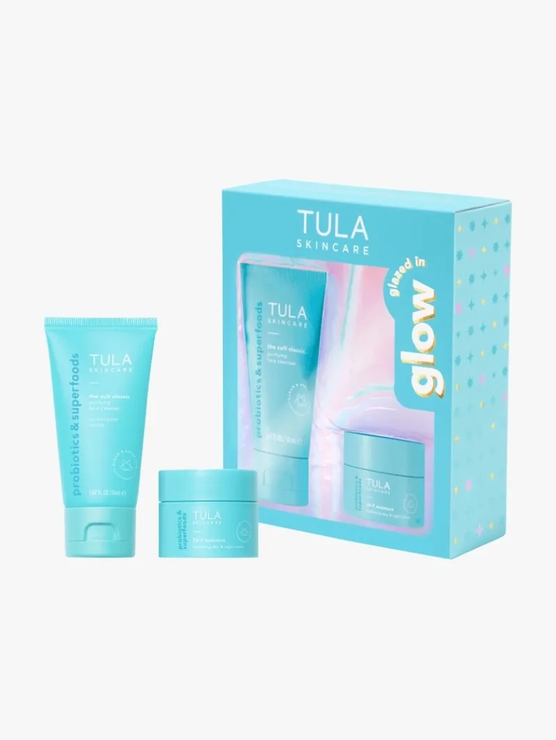 TULA Glazed in Glow Bestselling Cleansing & Hydrating Duo | MECCA New